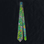 Italian Garden, Gustav Klimt Neck Tie<br><div class="desc">Gustav Klimt (July 14, 1862 – February 6, 1918) was an Austrian symbolist painter and one of the most prominent members of the Vienna Secession movement. Klimt is noted for his paintings, murals, sketches, and other objets d'art. In addition to his figurative works, which include allegories and portraits, he painted...</div>