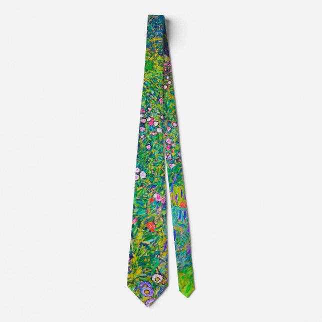 Italian Garden, Gustav Klimt Neck Tie (Front)