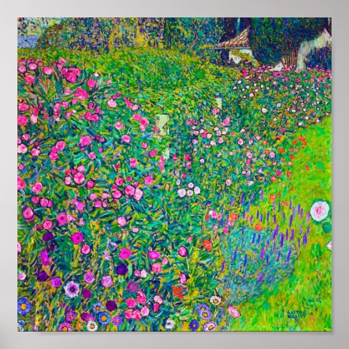 Italian Garden Gustav Klimt Poster