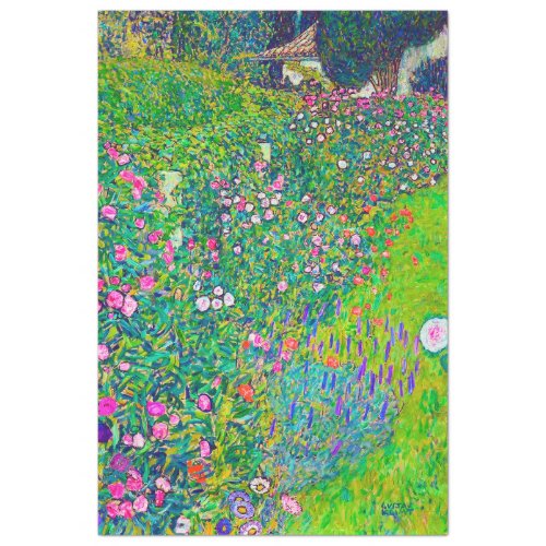 Italian Garden Gustav Klimt Tissue Paper