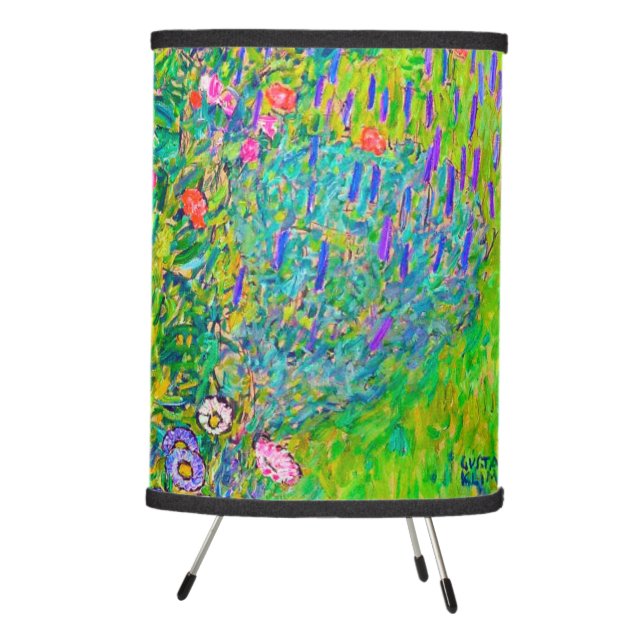 Italian Garden, Gustav Klimt Tripod Lamp (Right)