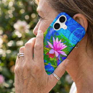 Italian Garden Pink Waterlily Elegant iPhone 17 Case