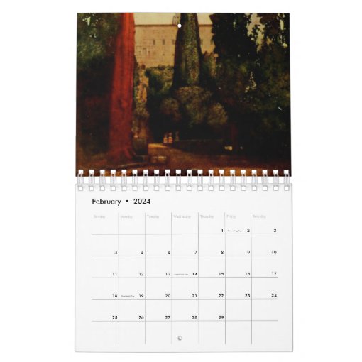 Italian Gardens by Maxfield Parrish Calendar Zazzle