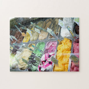 Italian Gelato - Yummy Ice Cream from Italy Jigsaw Puzzle