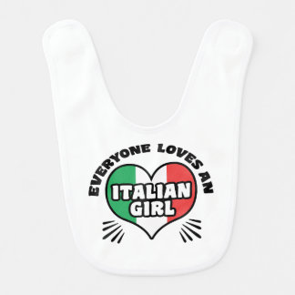Italian Girl Baby Bib