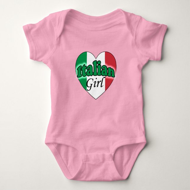 Italian Girl Baby Bodysuit (Front)