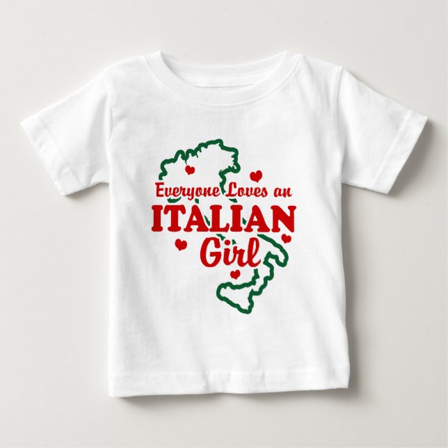 Italian Girl Baby T-Shirt (Front)