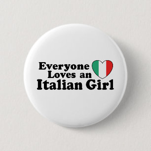 Italian Girl Button