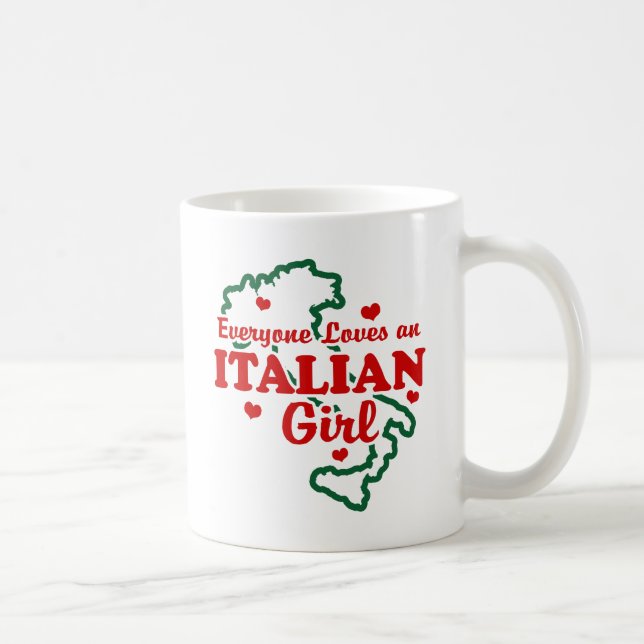 Italian Girl Coffee Mug (Right)