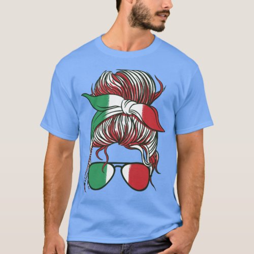 Italian Girl Italy Football World Cup 2022 Italia  T_Shirt