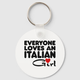 Italian Girl Keychain
