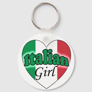 Italian Girl Keychain