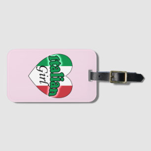 Italian Girl Luggage Tag