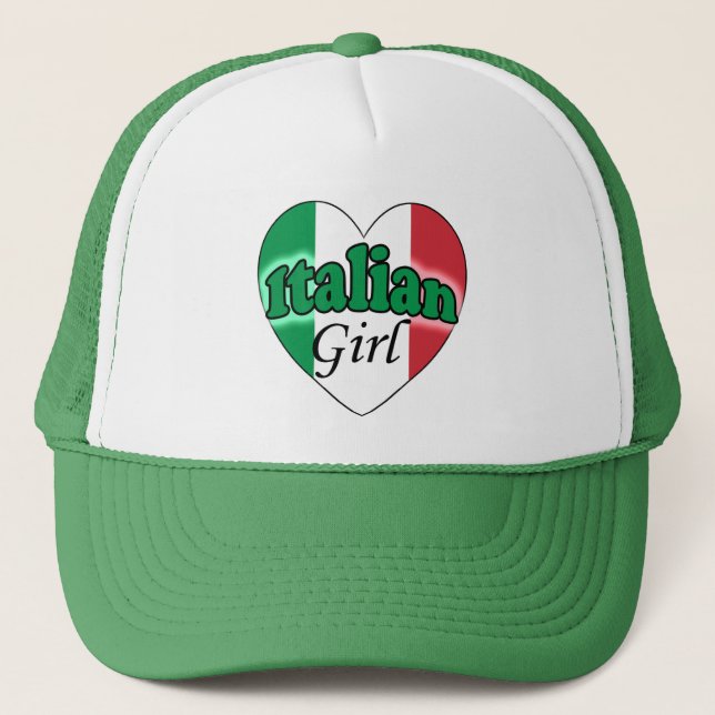 Italian Girl Trucker Hat (Front)