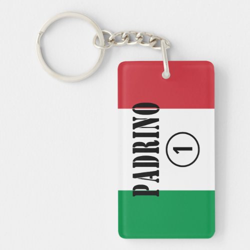 Italian Godfathers  Padrino Numero Uno Keychain