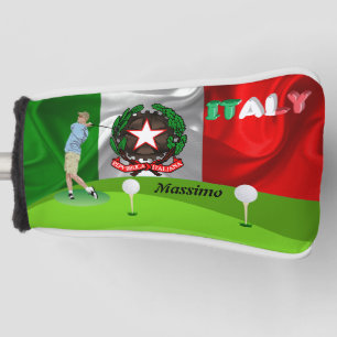 Italian golfer golf head cover