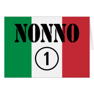 Italian Grandfathers : Nonno Numero Uno Cards