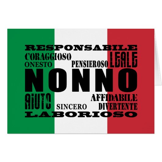 Italian Grandfathers : Qualities Cards (Front Horizontal)
