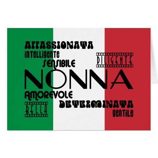 Italian Grandmothers : Qualities (Front Horizontal)