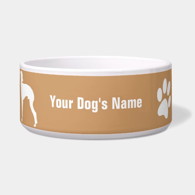 Italian Greyhound イタリアン・グレーハウンド Bowl (Front)