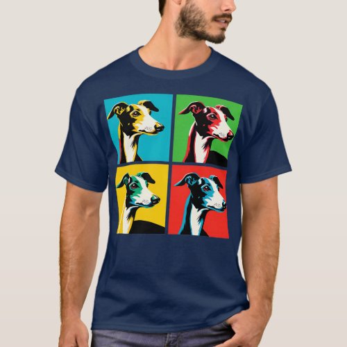 Italian Greyhound Art Dog Lovers T_Shirt