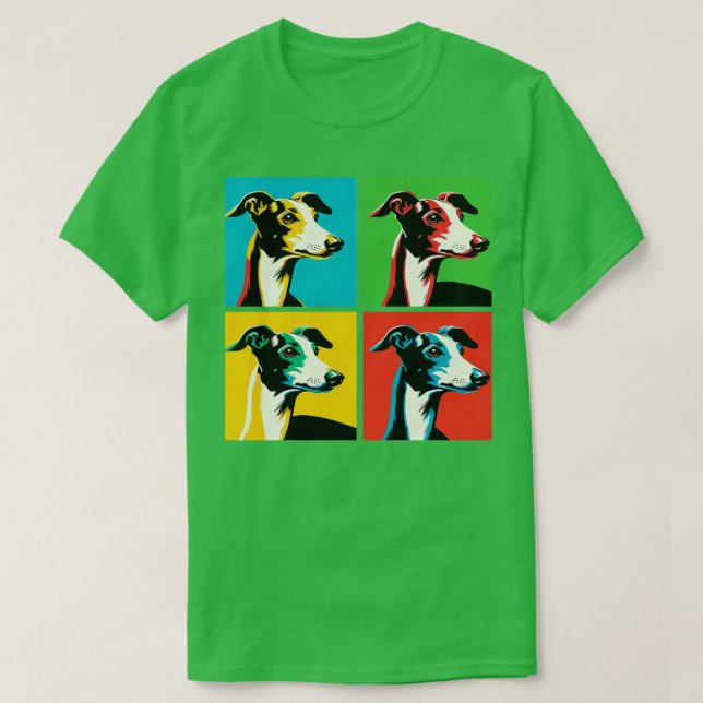 Italian Greyhound Art Dog Lovers T-Shirt (Design Front)