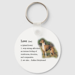 Italian Greyhound Art Gifts Keychain