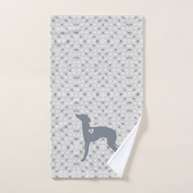Italian Greyhound Bathroom Hand Guest Towel (Hand Towel)