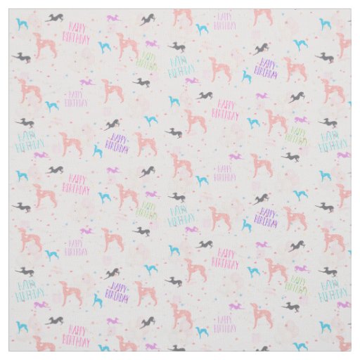 Italian Greyhound Birthday Fabric, Joann Fabric