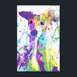 Italian Greyhound Canvas Print<br><div class="desc">Pop art representation of an Italian Greyhound.</div>