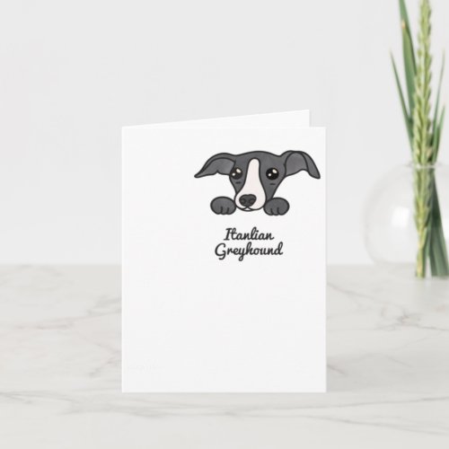 Italian Greyhound  Card