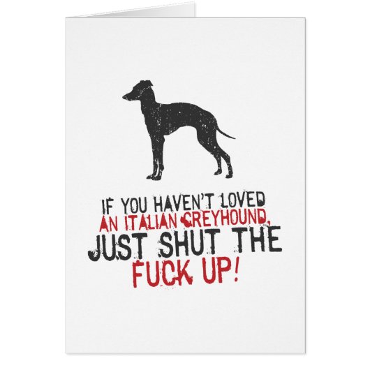 Italian Greyhound Cards (Front)