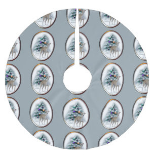 Italian Greyhound Christmas Brushed Polyester Tree Skirt