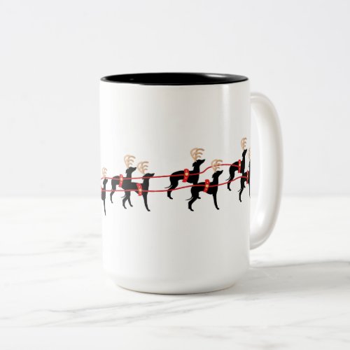 Italian Greyhound Christmas Dog Mug cup