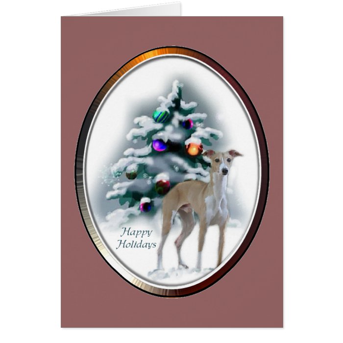Italian Greyhound Christmas Gifts Greeting Cards