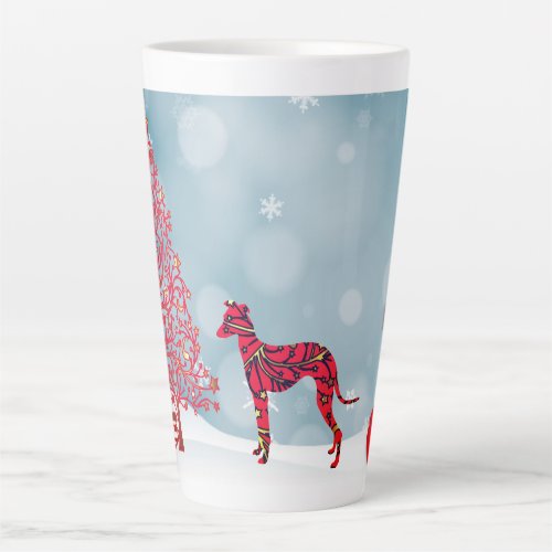 Italian Greyhound Christmas Latte Mug