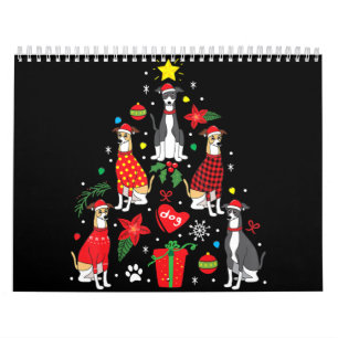 Italian Greyhound Christmas Ornament Tree Dog Mom Calendar