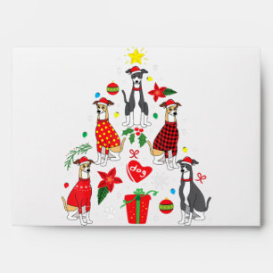 Italian Greyhound Christmas Ornament Tree Dog Mom Envelope