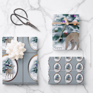 Italian Greyhound Christmas Wrapping Paper Sheets