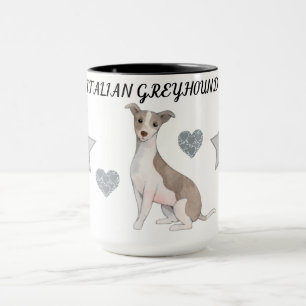 ITALIAN GREYHOUND COMBO TWO TONED MUG. MUG