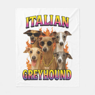 Italian Greyhound Copy Fleece Blanket