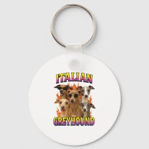 Italian Greyhound Copy Keychain