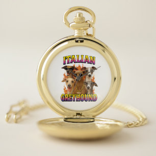 Italian Greyhound Copy Pocket Watch