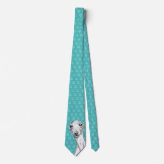 Italian Greyhound Cute Sketch Paw prints Dog lover