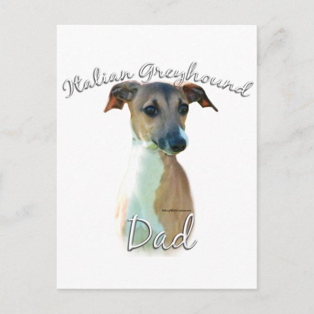 Italian Greyhound Dad 2 Postcard (Front)