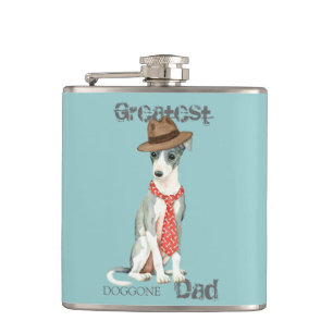 Italian Greyhound Dad Hip Flask