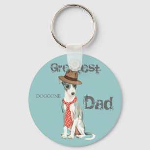Italian Greyhound Dad Keychain