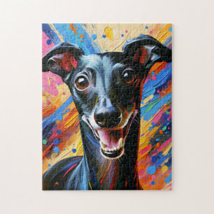 Italian Greyhound Dog Acrylic Print Dog Lover Gift Jigsaw Puzzle