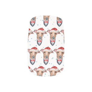 Italian Greyhound Dog Breed Christmas Minx Nail Art