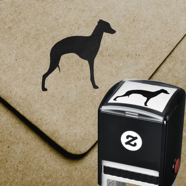 Italian Greyhound Dog Breed Silhouette Iggy Self-inking Stamp (Creator Uploaded)